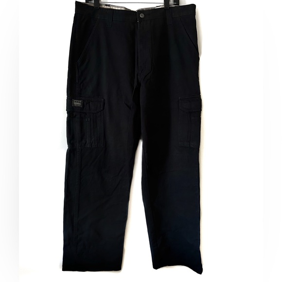 Wrangler Hero Men’s Cargo Black Pants - Picture 1 of 4